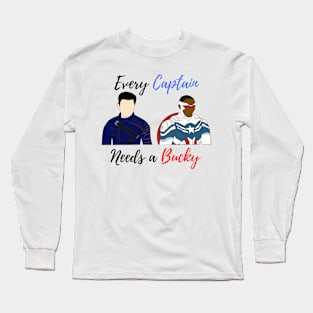 every captain needs a bucky new costumes Long Sleeve T-Shirt